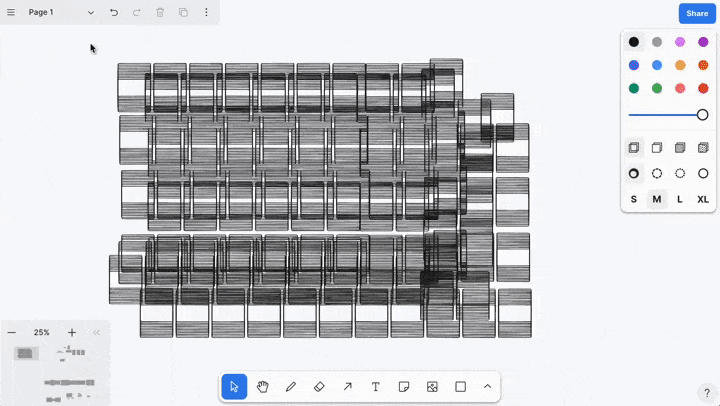 Flatten multiple shapes